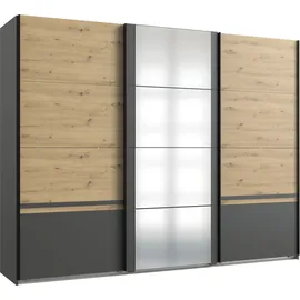 WIMEX Schwebetürenschrank Gibraltar 270 x 210 x 64 cm Grau
