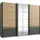 WIMEX Schwebetürenschrank Gibraltar 270 x 210 x 64 cm Grau