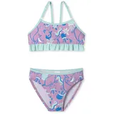 SCHIESSER Mädchen Bustier Aqua Kids Girls-Größe 92 bis 140 Bikini-Set, Beere_182728, 128 cm - 128