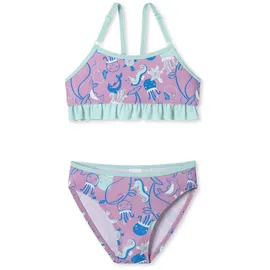 SCHIESSER Mädchen Bustier Aqua Kids Girls-Größe 92 bis 140 Bikini-Set, Beere_182728, 128 cm - 128