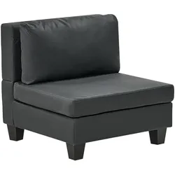 Mittelstück Kunstleder schwarz UNSTAD