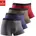 Boxershorts unifarben blau/grau/grün/rot XL