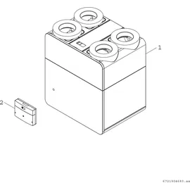 Bosch Wohnungslüftungsgerät V5001 C 260 840x785x595, 260m3/h