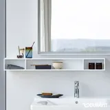 Duravit L-Cube 100x14cm, we. matt, 3 Fächer, horizontal