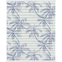 Lichtblick Plissee Klemmfix Palms 80 x 130 cm blau