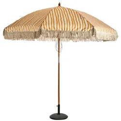 Sonnenschirm Gatsby Ø 256 cm, Gelb / Weiß