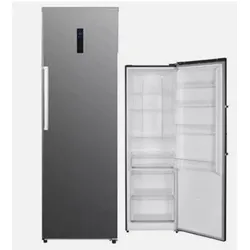 Böhme Vollraum Kühlschrank 359 L Freistehend Edelstahl NoFrost Tür Offen Alarm 39dB