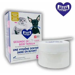 Teef VitaePlus® Natürliche Zahnpflege beim Trinken für Hunde & Katzen 6 g Pulver