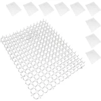 Relaxdays Dornengitter, 10er Set, Marder- & Katzenabwehr, Schutz für