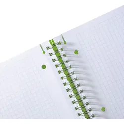 herlitz Spiralblock to go A4 80 Blatt kariert PP apfel