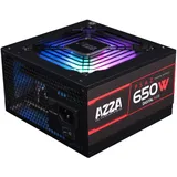 Azza ARGB 650W PC-Netzteil, schwarz, 2X PCIe AD-Z650 (Digital RGB)
