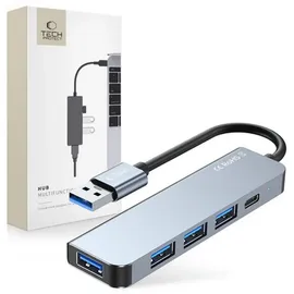 TECH-PROTECT USB-A auf USB-C Adapter Grau