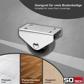 SOTech Möbelrolle Unterbaurolle PASSAU Ø 40 mm