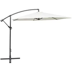 vidaXL Freiarm-Sonnenschirm 3 m Sandweiß