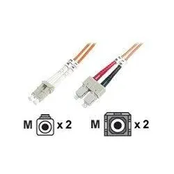 DIGITUS - Patch-Kabel - LC Multi-Mode (M) zu SC multi-mode (M) - 2 m - Glasfaser - 50/125 Mikrometer