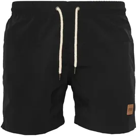 URBAN CLASSICS Badeshorts Urban Classics Block Blau/Schwarz 3XL