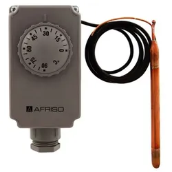 Afriso Gehäusethermostate Verstell.außen liegend 0/90 Grad,Kapillar 1000mm,67421X