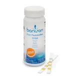 Banisan Teststreifen 50 Stück 5 in 1 für Chlor, pH, Gesamtalkalität, Cyanursäure und Gesamthärte