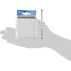 Kopp Schuko-Steckdose Unterputz IP44 Arktis Weiß 1 St.