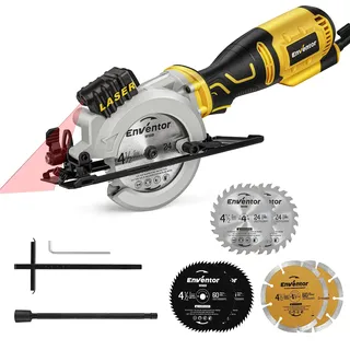 Mini Kreissäge 705W Handkreissäge mit 6 Sägeblättern Mini Handkreissäge mit F...