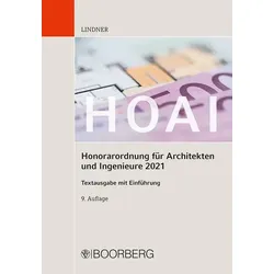 HOAI - Honorarordnung für Architekten und Ingenieure 2021