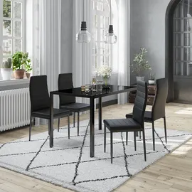 Vicco Esszimmerstuhl Grand, Schwarz, 42.5 x 48 cm, 4er Set