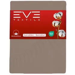 EVE Textile Spannbettlaken - hellbraun
