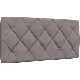 vidaXL Bettgestell mit LED ohne Matratze Taupe 100x200 cm Stoff