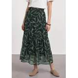STREET ONE Maxirock Damen Floral Grün 36