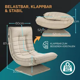 CASARIA Relaxsessel Aberdeen Creme