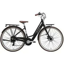 Adriatica Elektro-Citybike RETRO 28 Zoll, schwarz