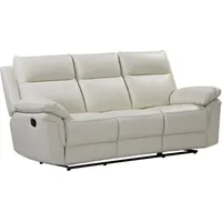 Relaxsofa 3-Sitzer - Büffelleder - Elfenbein - pakita