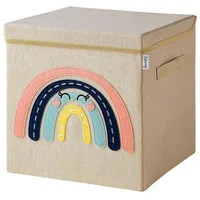 Lifeney Faltbox Aufbewahrungsbox 33 x 33 x 33 cm 1-tlg. beige