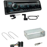 Kenwood KDC-BT760DAB Bluetooth DAB Einbauset für Dacia Logan Sandero bis 2011