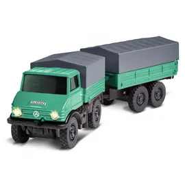 CARSON RC-Auto Mercedes-Benz Unimog Forst mit Hänger 2,4G RTR grau (500504165)