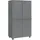 vidaXL Kleiderschrank Hamar 50 x 180 x 50 cm Dunkelgrau