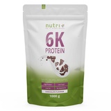Nutri + Vegan 6K Proteinpulver Schokolade Pulver 1000 g