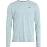 Energetics Herren Shirt He.-Langarmshirt Telly II LS M, Größe XL in Grau MELANGE/BLUE AQUA/BL