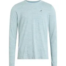 Energetics Herren Shirt He.-Langarmshirt Telly II LS M, Größe XL in Grau MELANGE/BLUE AQUA/BL