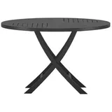 VCM Kenya Gartentisch 120 x 120 x 75 cm Schwarz