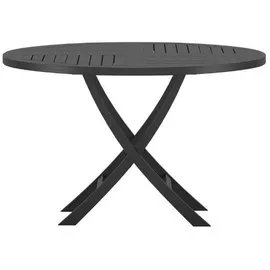 VCM Kenya Gartentisch 120 x 120 x 75 cm Schwarz