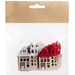 Weihnachtsschmuck Kirche, 12 Stück, 5 cm