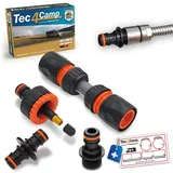 MaJoCompTec® DRYTUBE Adapter zum Entwässern | Frostschutz für Wasserhahn Schlauchtrommel Wasserleitung Hochdruckreiniger | Wohnmobil Garten Zubehör (Entwässerungs-Set Autoventil)