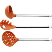 Pintinox Kochbesteck-Set Silicone Orange 3-tlg Edelstahl/Silikon