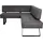 K+W Komfort & Wohnen Eckbank K+W KOMFORT & WOHNEN "Spider II", grau (mocca 78, schwarz), B:165cm H:88cm T:227cm, Sitzbänke, Eckbank, Sitzsteppung, bequem durch Sandwichbauweise, 2 Stellmaße
