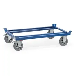 Paletten-Fahrgestell 22812 mit Elastic-Vollgummi-Bereifung, Tragkraft 1.200kg - blau