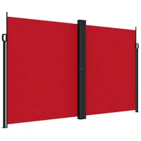 vidaXL Seitenmarkise Ausziehbar Rot 200x600 cm