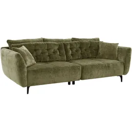Jockenhöfer Gruppe Big-Sofa Spa, B: 251 cm, im Retrolook mit 7 Kissen grün