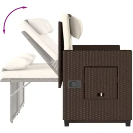 vidaXL Gartenbank 116 x 58 x 34 cm Braun