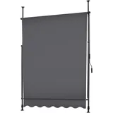 Tectake tectake® Klemmmarkise, mit Handkurbel, höhenverstellbar - 304 cm, einfache Montage